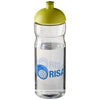 Branded Promotional H2O BASE¬Æ 650 ML DOME LID SPORTS BOTTLE in Transparent-lime Sports Drink Bottle From Concept Incentives.