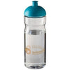 Branded Promotional H2O BASE 650 ML DOME LID SPORTS BOTTLE in Transparent-aqua Blue Sports Drink Bottle From Concept Incentives.