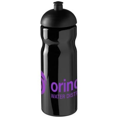 Branded Promotional H2O BASE¬Æ 650 ML DOME LID SPORTS BOTTLE in Black Solid Sports Drink Bottle From Concept Incentives.