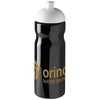 Branded Promotional H2O BASE¬Æ 650 ML DOME LID SPORTS BOTTLE in Black Solid-white Solid Sports Drink Bottle From Concept Incentives.