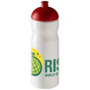 Branded Promotional H2O BASE¬Æ 650 ML DOME LID SPORTS BOTTLE in White Solid-red Sports Drink Bottle From Concept Incentives.