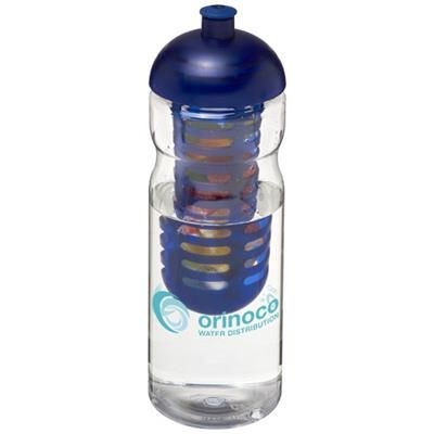 Branded Promotional H2O BASE 650 ML DOME LID SPORTS BOTTLE & INFUSER in Transparent-blue Sports Drink Bottle From Concept Incentives.