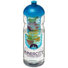 Branded Promotional H2O BASE 650 ML DOME LID SPORTS BOTTLE & INFUSER in Transparent-aqua Blue Sports Drink Bottle From Concept Incentives.