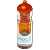 Branded Promotional H2O BASE 650 ML DOME LID SPORTS BOTTLE & INFUSER in Transparent-orange Sports Drink Bottle From Concept Incentives.