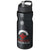 Branded Promotional H2O BASE¬Æ 650 ML SPOUT LID SPORTS BOTTLE in Black Solid Sports Drink Bottle From Concept Incentives.