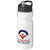 Branded Promotional H2O BASE¬Æ 650 ML SPOUT LID SPORTS BOTTLE in White Solid-black Solid Sports Drink Bottle From Concept Incentives.