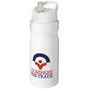 Branded Promotional H2O BASE¬Æ 650 ML SPOUT LID SPORTS BOTTLE in White Solid Sports Drink Bottle From Concept Incentives.