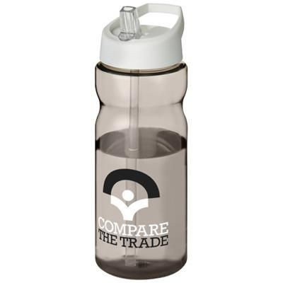 Branded Promotional H2O BASE¬Æ 650 ML SPOUT LID SPORTS BOTTLE in Heather Charcoal-white Solid Sports Drink Bottle From Concept Incentives.