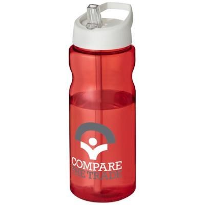 Branded Promotional H2O BASE¬Æ 650 ML SPOUT LID SPORTS BOTTLE in Red-white Solid Sports Drink Bottle From Concept Incentives.