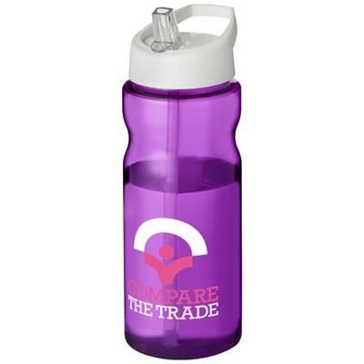 Branded Promotional H2O BASE¬Æ 650 ML SPOUT LID SPORTS BOTTLE in Purple-white Solid Sports Drink Bottle From Concept Incentives.