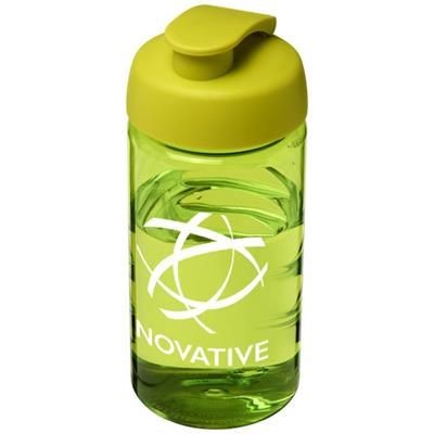 Branded Promotional H2O BOP 500 ML FLIP LID SPORTS BOTTLE in Lime Sports Drink Bottle From Concept Incentives.