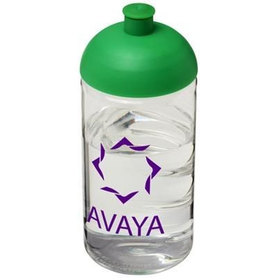 Branded Promotional H2O BOP¬Æ 500 ML DOME LID BOTTLE in Transparent-green Sports Drink Bottle From Concept Incentives.