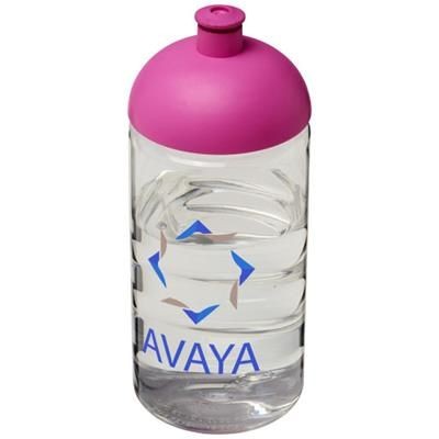 Branded Promotional H2O BOP¬Æ 500 ML DOME LID BOTTLE in Transparent-pink Sports Drink Bottle From Concept Incentives.