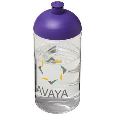 Branded Promotional H2O BOP¬Æ 500 ML DOME LID BOTTLE in Transparent-purple Sports Drink Bottle From Concept Incentives.