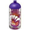 Branded Promotional H2O BOP 500 ML DOME LID SPORTS BOTTLE & INFUSER in Transparent-purple Sports Drink Bottle From Concept Incentives.