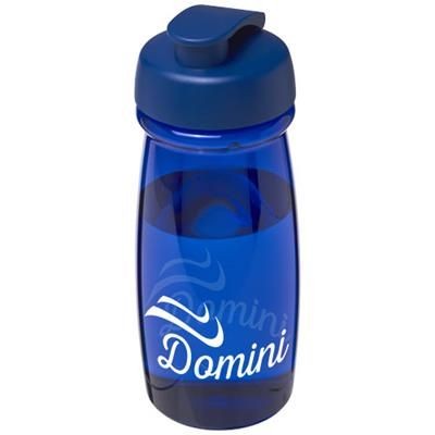 Branded Promotional H2O PULSE 600 ML FLIP LID SPORTS BOTTLE in Blue Sports Drink Bottle From Concept Incentives.