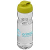 Branded Promotional H2O BASE TRITAN 650 ML FLIP LID SPORTS BOTTLE in Transparent-lime Sports Drink Bottle From Concept Incentives.