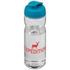 Branded Promotional H2O BASE TRITAN 650 ML FLIP LID SPORTS BOTTLE in Transparent-aqua Blue Sports Drink Bottle From Concept Incentives.