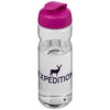 Branded Promotional H2O BASE TRITAN 650 ML FLIP LID SPORTS BOTTLE in Transparent-pink Sports Drink Bottle From Concept Incentives.