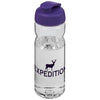 Branded Promotional H2O BASE TRITAN 650 ML FLIP LID SPORTS BOTTLE in Transparent-purple Sports Drink Bottle From Concept Incentives.