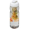 Branded Promotional H2O BASE TRITAN 650 ML FLIP LID BOTTLE & INFUSER in Transparent-white Solid Sports Drink Bottle From Concept Incentives.