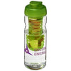 Branded Promotional H2O BASE TRITAN 650 ML FLIP LID BOTTLE & INFUSER in Transparent-lime Sports Drink Bottle From Concept Incentives.