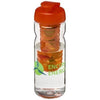 Branded Promotional H2O BASE TRITAN 650 ML FLIP LID BOTTLE & INFUSER in Transparent-orange Sports Drink Bottle From Concept Incentives.