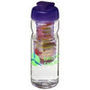 Branded Promotional H2O BASE TRITAN 650 ML FLIP LID BOTTLE & INFUSER in Transparent-purple Sports Drink Bottle From Concept Incentives.