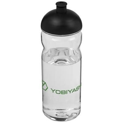 Branded Promotional H2O BASE TRITAN 650 ML DOME LID SPORTS BOTTLE in Transparent-black Solid Sports Drink Bottle From Concept Incentives.