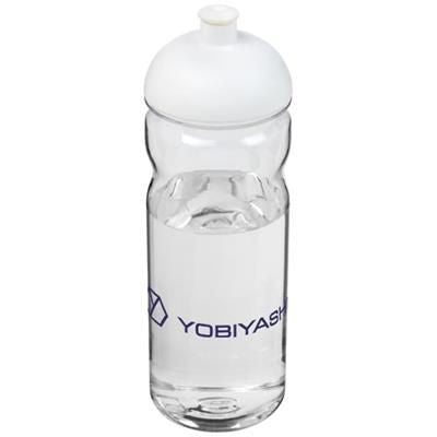 Branded Promotional H2O BASE TRITAN 650 ML DOME LID SPORTS BOTTLE in Transparent-white Solid Sports Drink Bottle From Concept Incentives.