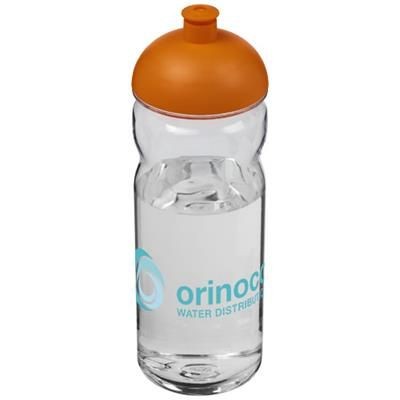 Branded Promotional H2O BASE TRITAN 650 ML DOME LID SPORTS BOTTLE in Transparent-orange Sports Drink Bottle From Concept Incentives.
