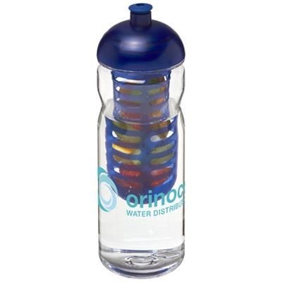 Branded Promotional H2O BASE TRITAN 650 ML DOME LID BOTTLE & INFUSER in Transparent-blue Sports Drink Bottle From Concept Incentives.