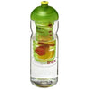 Branded Promotional H2O BASE TRITAN 650 ML DOME LID BOTTLE & INFUSER in Transparent-lime Sports Drink Bottle From Concept Incentives.