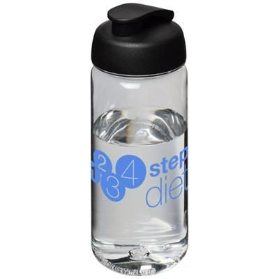 Branded Promotional H2O OCTAVE TRITAN 600 ML FLIP LID SPORTS BOTTLE in Transparent-aqua Blue Sports Drink Bottle From Concept Incentives.