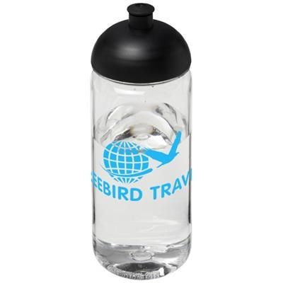H2O OCTAVE TRITAN 600 ML DOME LID SPORTS BOTTLE in Clear Transparent