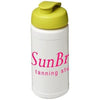 Branded Promotional BASELINE¬Æ PLUS 500 ML FLIP LID SPORTS BOTTLE in White Solid-lime Green Sports Drink Bottle From Concept Incentives.