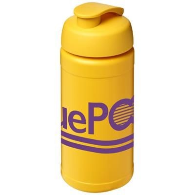 Branded Promotional BASELINE¬Æ PLUS 500 ML FLIP LID SPORTS BOTTLE in Yellow Sports Drink Bottle From Concept Incentives.