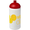 Branded Promotional BASELINE¬Æ PLUS 500 ML DOME LID SPORTS BOTTLE in White Solid-red Sports Drink Bottle From Concept Incentives.