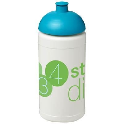 Branded Promotional BASELINE¬Æ PLUS 500 ML DOME LID SPORTS BOTTLE in White Solid-aqua Sports Drink Bottle From Concept Incentives.