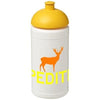 Branded Promotional BASELINE¬Æ PLUS 500 ML DOME LID SPORTS BOTTLE in White Solid-yellow Sports Drink Bottle From Concept Incentives.