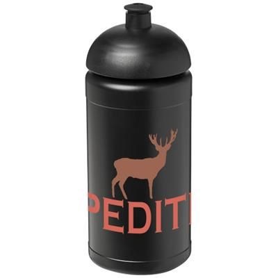 Branded Promotional BASELINE¬Æ PLUS 500 ML DOME LID SPORTS BOTTLE in Black Solid Sports Drink Bottle From Concept Incentives.