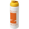 Branded Promotional BASELINE¬Æ PLUS 750 ML FLIP LID SPORTS BOTTLE in White Solid-yellow Sports Drink Bottle From Concept Incentives.