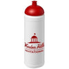 Branded Promotional BASELINE¬Æ PLUS 750 ML DOME LID SPORTS BOTTLE in White Solid-red Sports Drink Bottle From Concept Incentives.