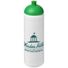 Branded Promotional BASELINE¬Æ PLUS 750 ML DOME LID SPORTS BOTTLE in White Solid-green Sports Drink Bottle From Concept Incentives.