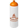 Branded Promotional BASELINE¬Æ PLUS 750 ML DOME LID SPORTS BOTTLE in White Solid-orange Sports Drink Bottle From Concept Incentives.