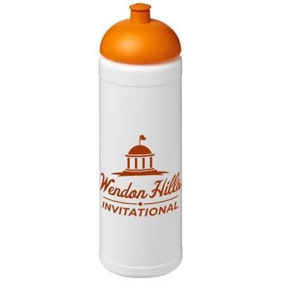 Branded Promotional BASELINE¬Æ PLUS 750 ML DOME LID SPORTS BOTTLE in White Solid-orange Sports Drink Bottle From Concept Incentives.