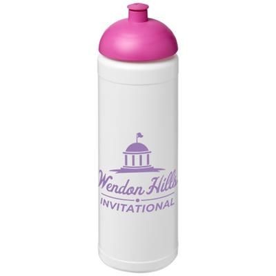 Branded Promotional BASELINE¬Æ PLUS 750 ML DOME LID SPORTS BOTTLE in White Solid-pink Sports Drink Bottle From Concept Incentives.
