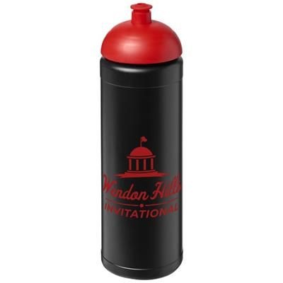 Branded Promotional BASELINE¬Æ PLUS 750 ML DOME LID SPORTS BOTTLE in Black Solid-red Sports Drink Bottle From Concept Incentives.