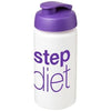 Branded Promotional BASELINE¬Æ PLUS GRIP 500 ML FLIP LID SPORTS BOTTLE in White Solid-purple Sports Drink Bottle From Concept Incentives.