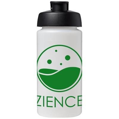 Branded Promotional BASELINE¬Æ PLUS GRIP 500 ML FLIP LID SPORTS BOTTLE in Transparent-black Solid Sports Drink Bottle From Concept Incentives.